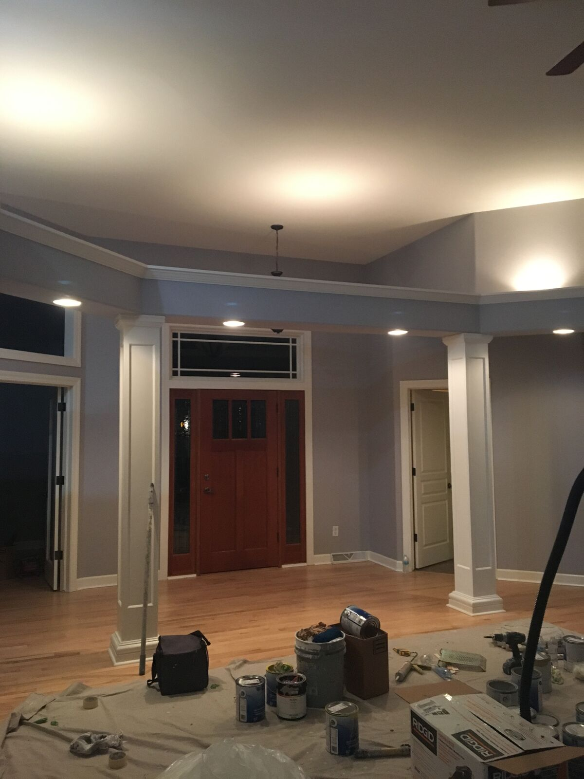 Fox Point house interior painting and staining work