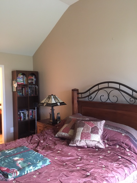 Germantown Painting Contractors did a perfect job painting this bedroom including the ceiling