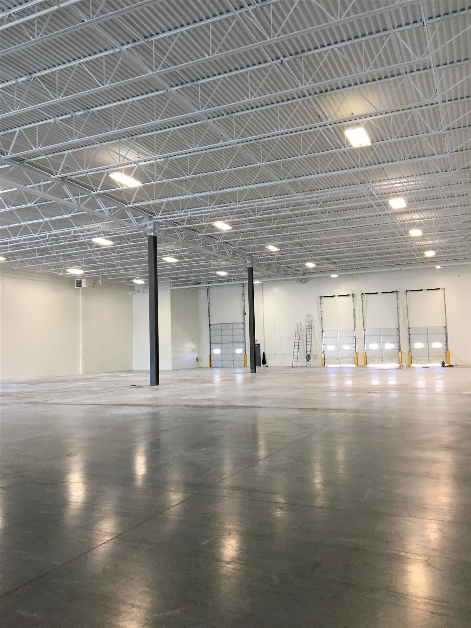 Industrial painting contractors completed the interior of this industrial building in Racine WI