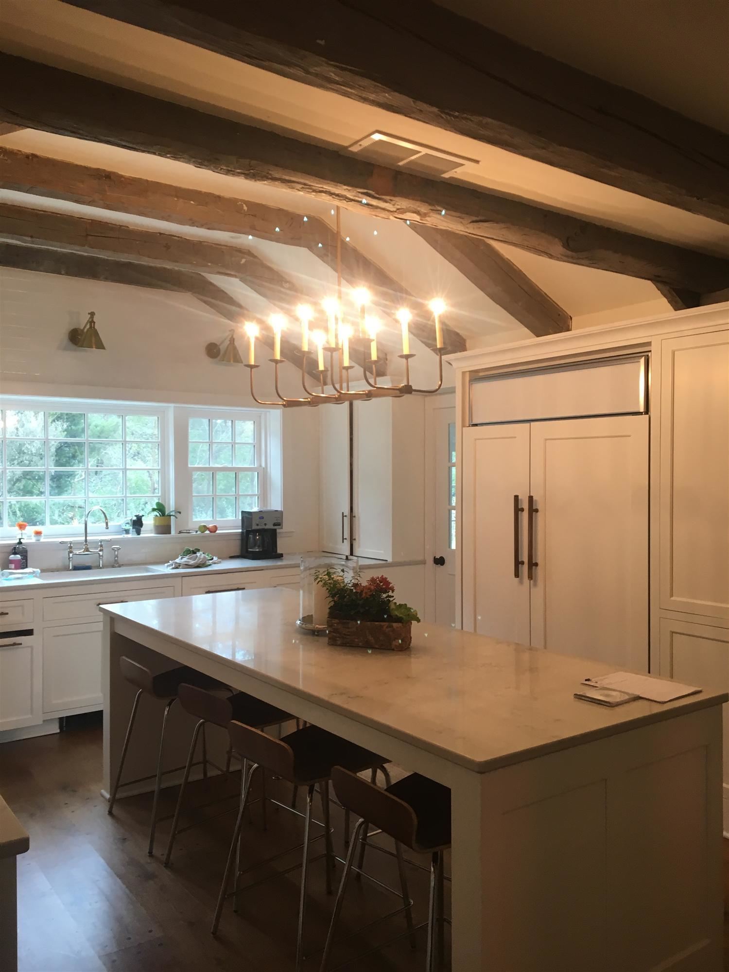 Perfect white paint brightens this kitchen Mequon painting contractors