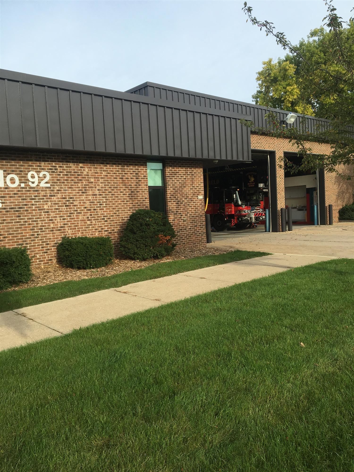 Milwaukee fire station pressure washed and painted by our contractors