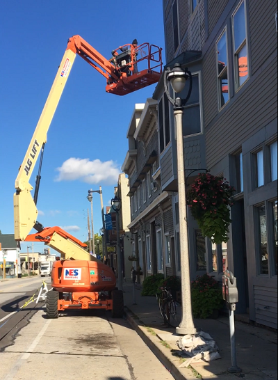 We have the equipment needed to get the job done Milwaukee exterior commercial painting company