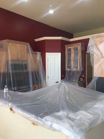 Preparing carefully before painting begins Preparing for Menomonee Falls kitchen paint job