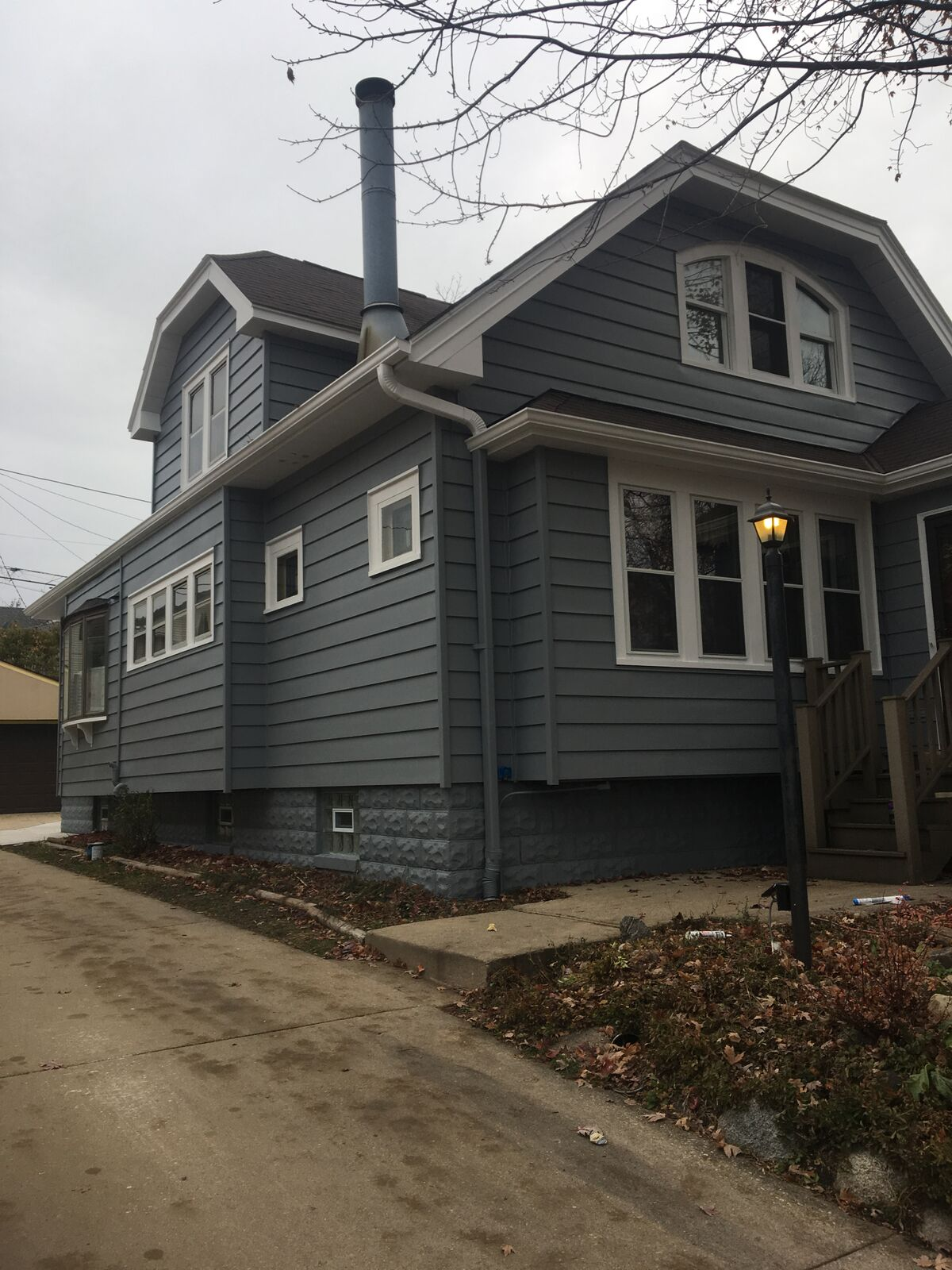 Racine Wisconsin house exterior updated by professional painting contractors